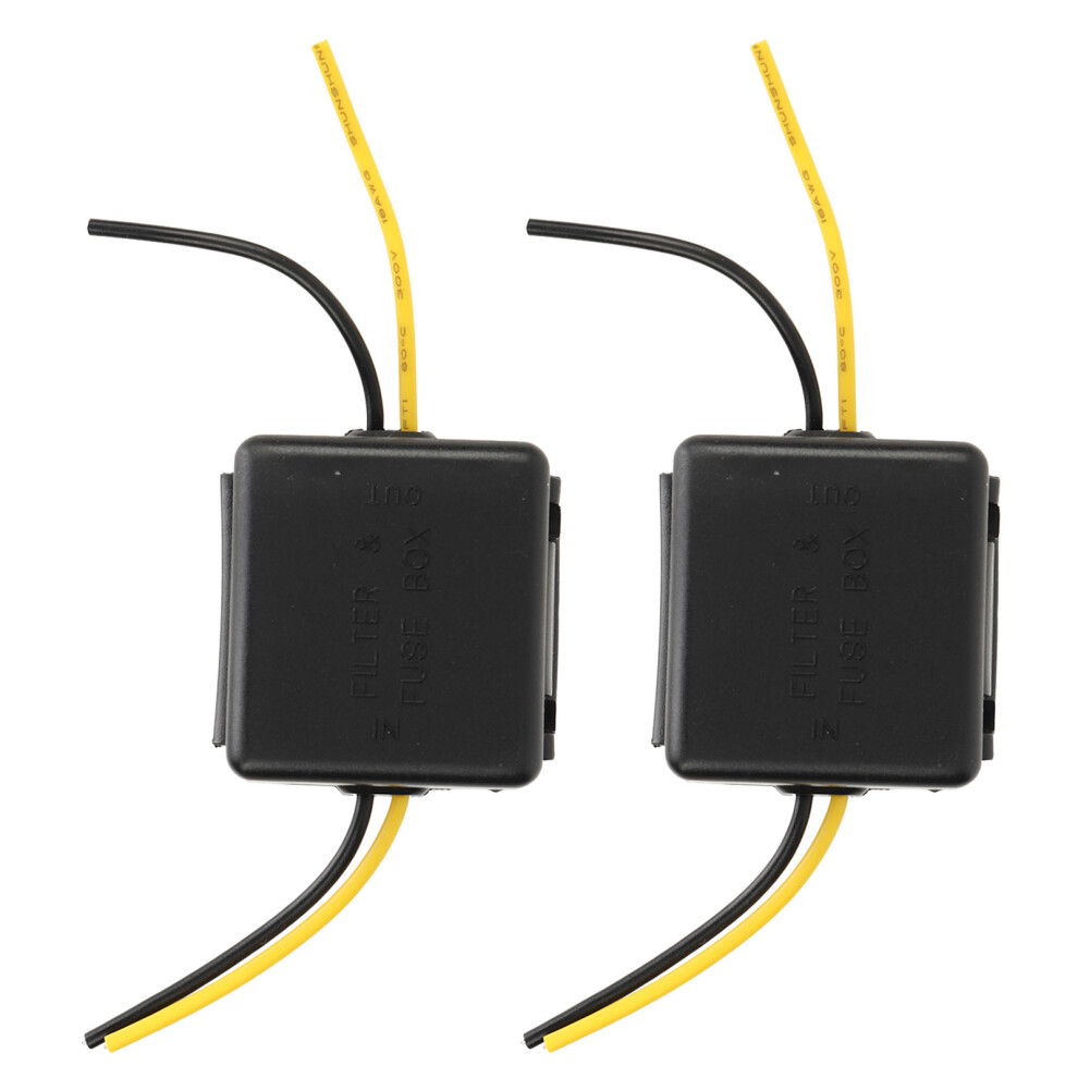 2Pcs Car Power Filter 12V Interference Proof Noises Reduction Reliable Stereo Power Supply Filter For Equalizers Amplifiers 3591318794196