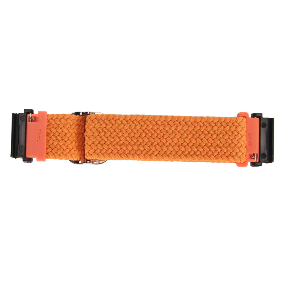 Nylon Woven Watch Strap Adjustable Buckle Wristband Replacement Sports Watch Band For Fenix 7 6 5 Orange 7611318795149