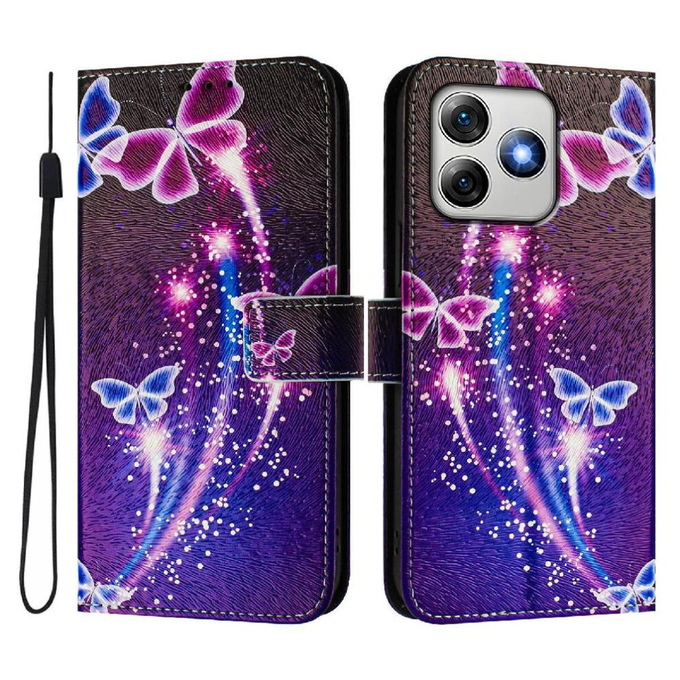 (C1 ) Compatible With Ulefone Note 18 Ultra Case With Credit Slot Wallet Pattern Flip Cover Pu Leather 764563786855