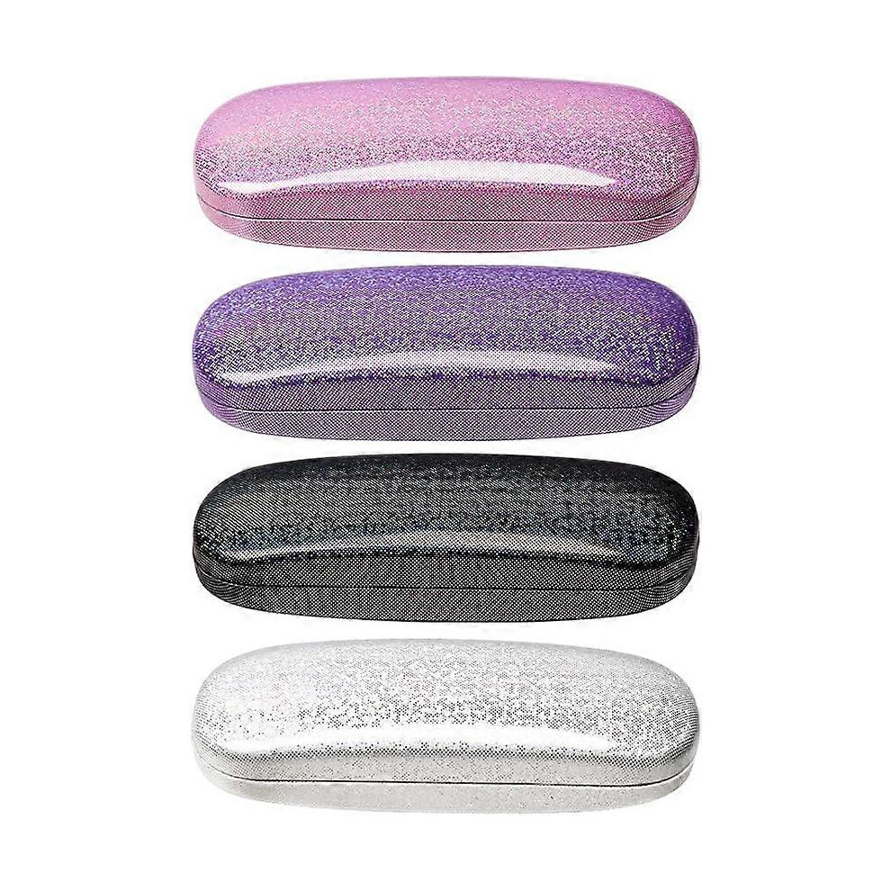 Kikidex (As Show, One Size) Eyeglasses Case,(4 Piece) Unisex Hard Shell Eyeglasses Cases Protective Case For Glasse