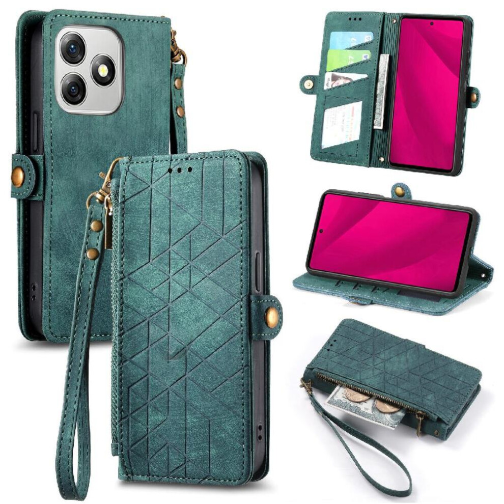(Green) Flip Case For Ulefone Note 18 Ultra Flip Cover Simple Business Shockproof Wallet Leather Case Green 764563787197