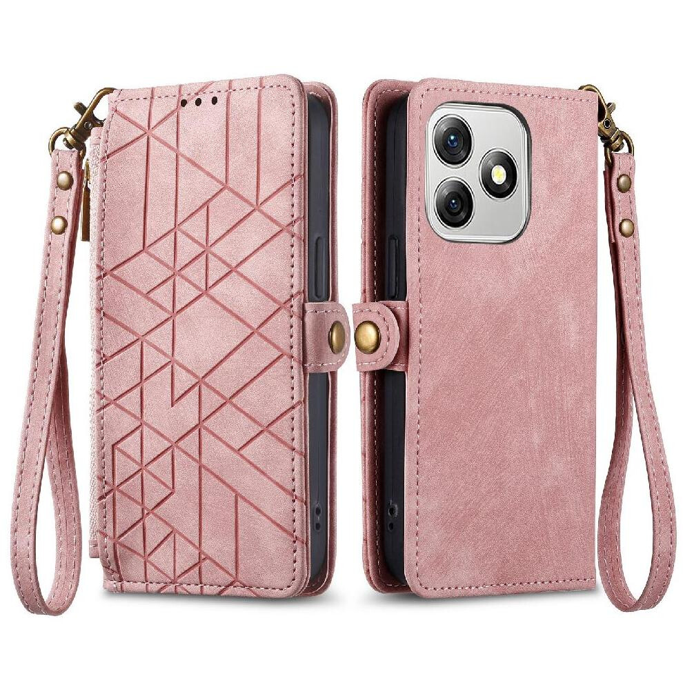 (Pink) Flip Case For Ulefone Note 18 Ultra Flip Cover Simple Business Shockproof Wallet Leather Case Pink 764563787203