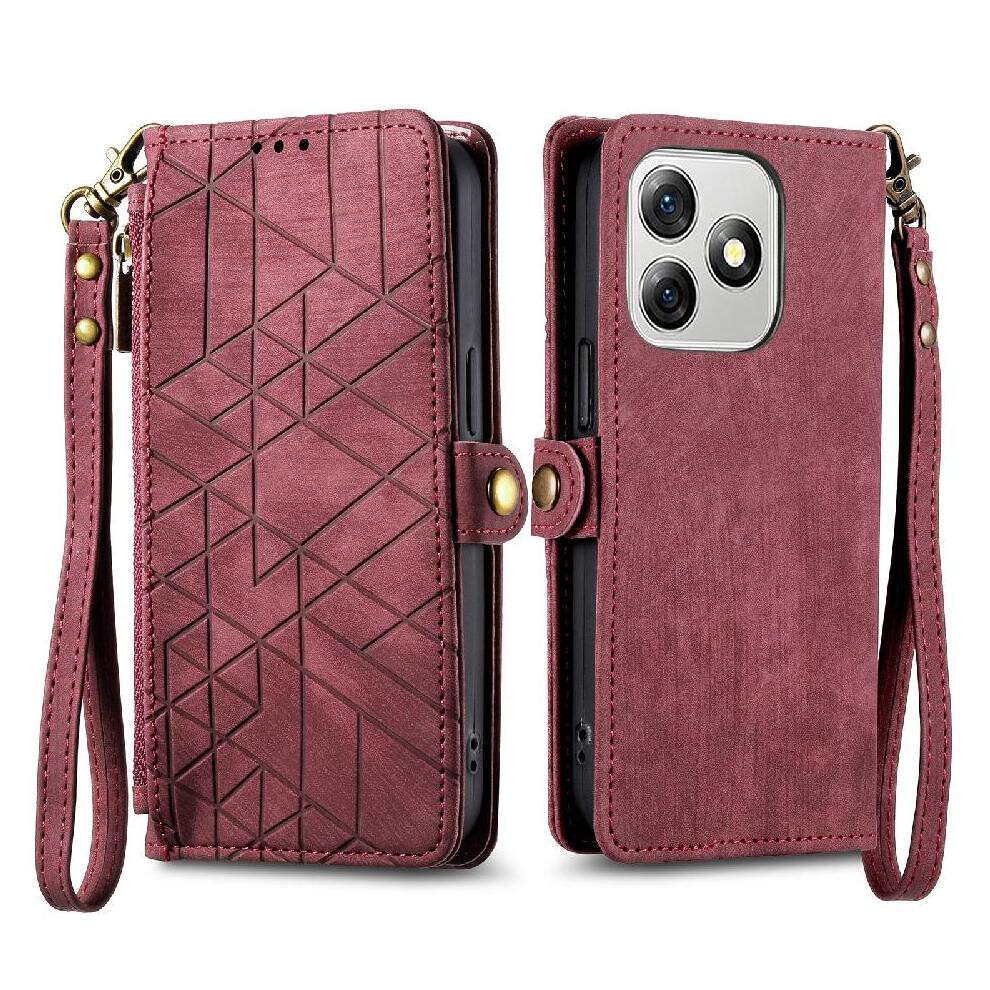 (Red) Flip Case For Ulefone Note 18 Ultra Flip Cover Simple Business Shockproof Wallet Leather Case Red 764563787227