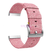 (Pink, Versa 4/ Sense 2) For Fitbit Versa 2 3 4 Nylon Woven Fabric Strap Band Watch Sense Replacement New