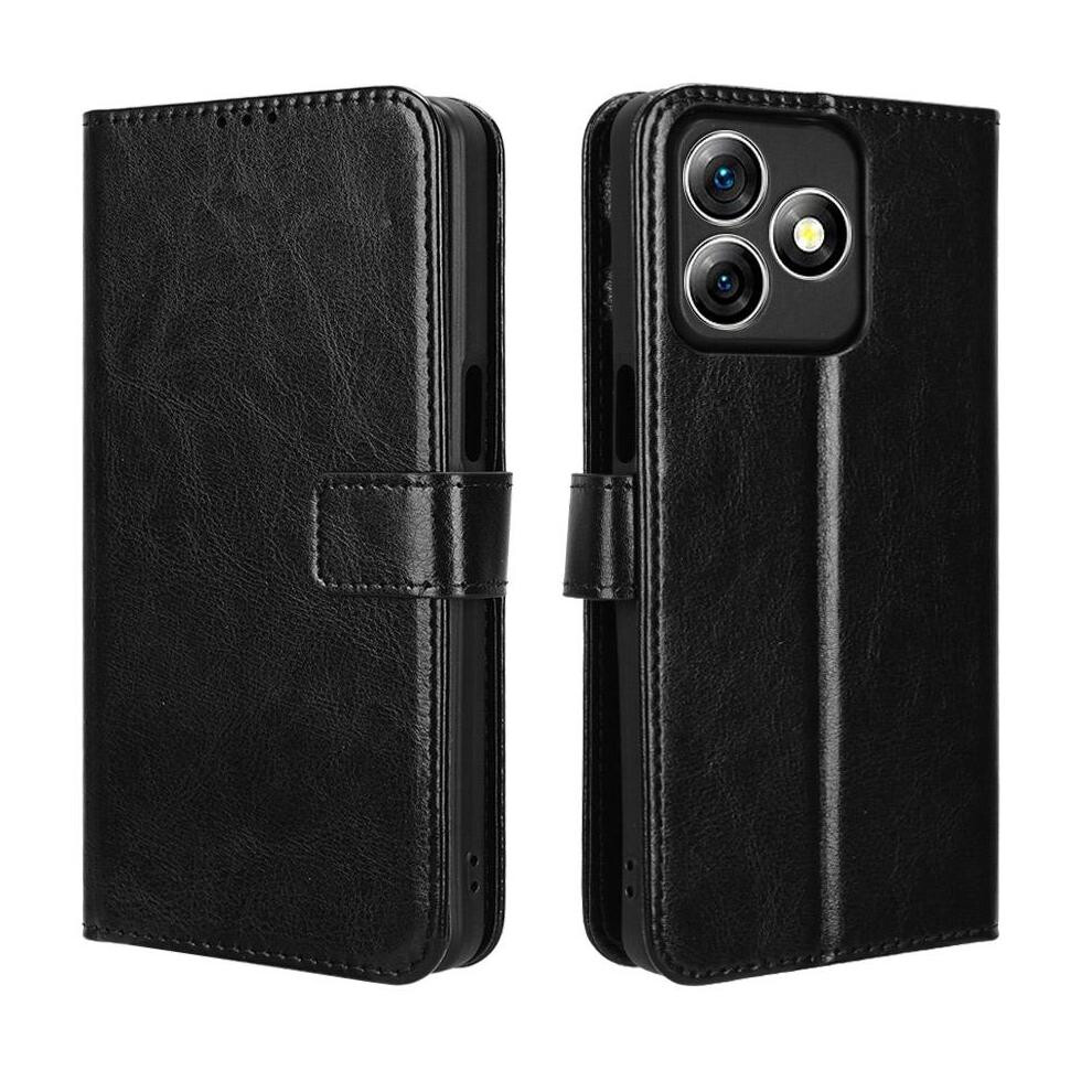 (Black) Case For Ulefone Note 18 Ultra Wallet Card Holder Magnetic Flip Cover Black 764563787517