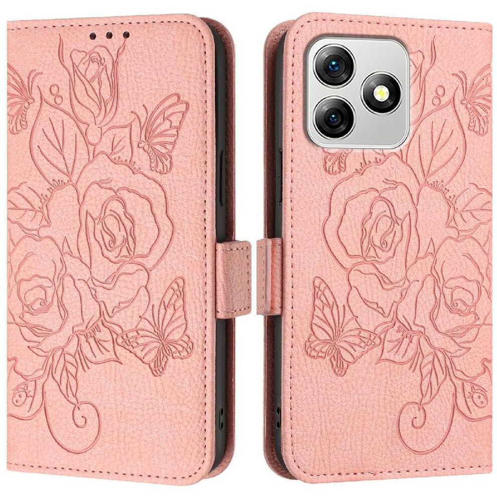 (Pink) Case For Ulefone Note 18 Ultra With Credit Card Slot Magnetic Wallet Pu Leather Pink 764563787678