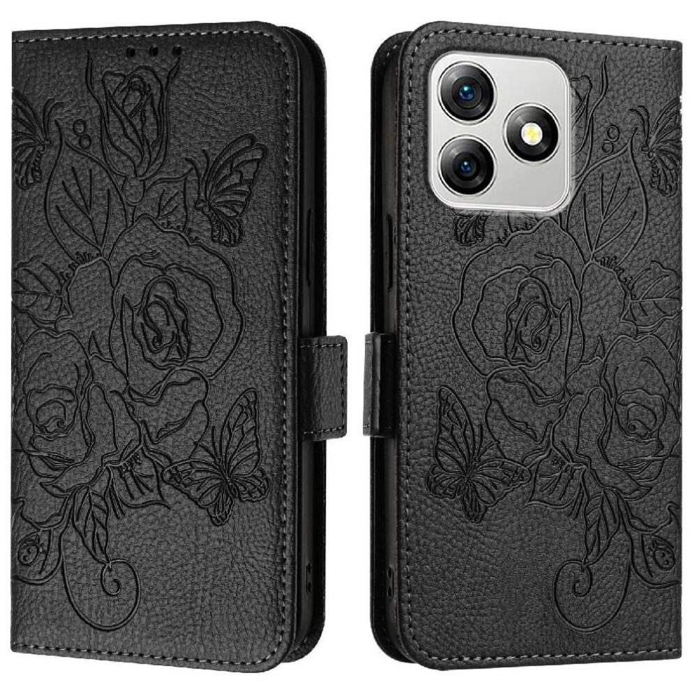 (Black) Case For Ulefone Note 18 Ultra With Credit Card Slot Magnetic Wallet Pu Leather Black 764563787647