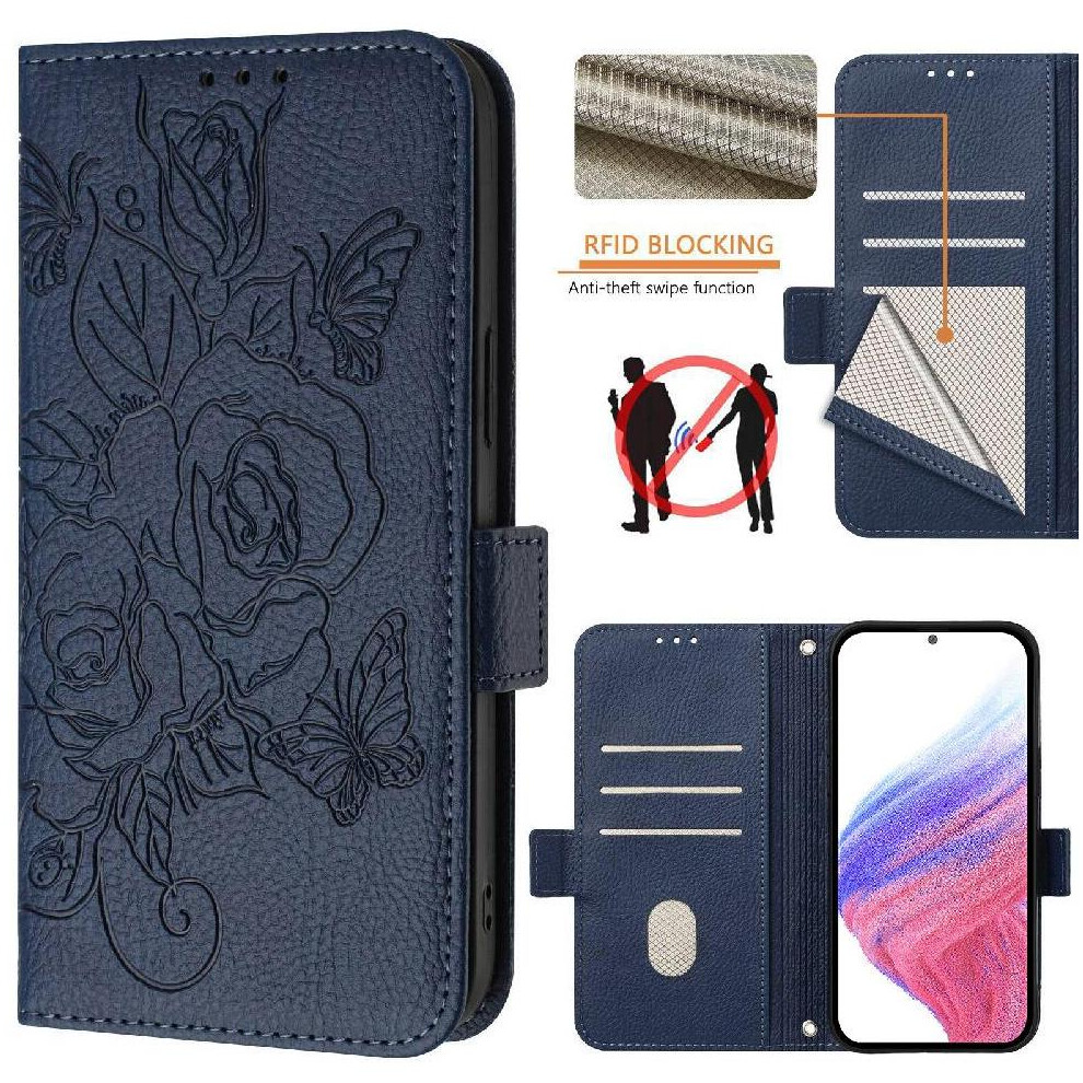 (Dark ) Case For Ulefone Note 18 Ultra With Credit Card Slot Magnetic Wallet Pu Leather Blue 764563787685