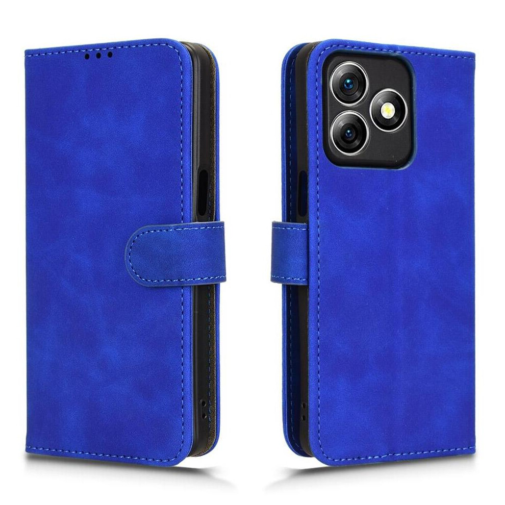 (Blue) Flip Case For Ulefone Note 18 Ultra Card Slots Holder Kickstand Wallet Side Buckle Pu Leather Blue 764563787791