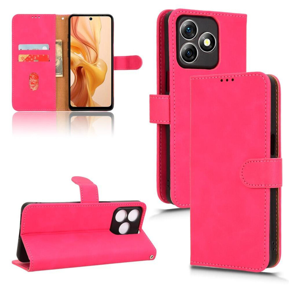 (Red) Flip Case For Ulefone Note 18 Ultra Card Slots Holder Kickstand Wallet Side Buckle Pu Leather Red 764563787760
