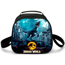 (Z13, ???) Jurassic World Lunch Box for Kids, Portable Lunch Bag, Outdoor Picnic Insulated Bag