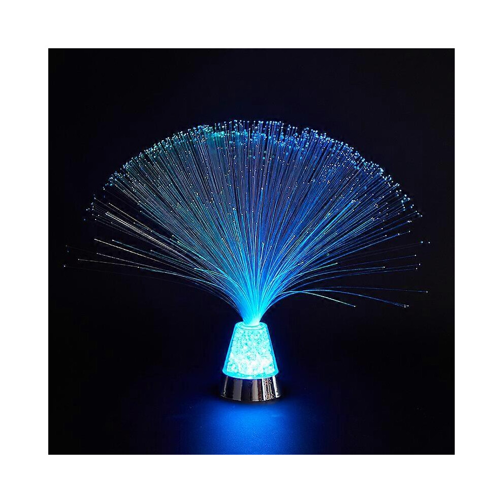 (As show, One size) Fiber Optic Color Changing Lamp, Fiber Optic Glacier Lamp with LED Crystals, Fountain Night Light Ice LED 7 Color, for Table Decoration Living Rooms B