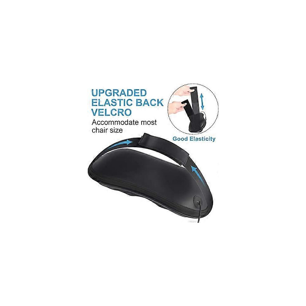 (As show, One size) Massage Cushion, 3 Speeds Shiatsu Neck and Back Massager Ultra-thin with Heating Function, for Portable Muscle Pain Relief