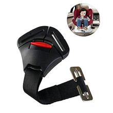 (As show, One size) Car Seat Safety Buckle, Fixed Locking Buckle with Seat Belt Clip, Harness for Babies, Toddlers and Children Basket Lock Connecting Strap