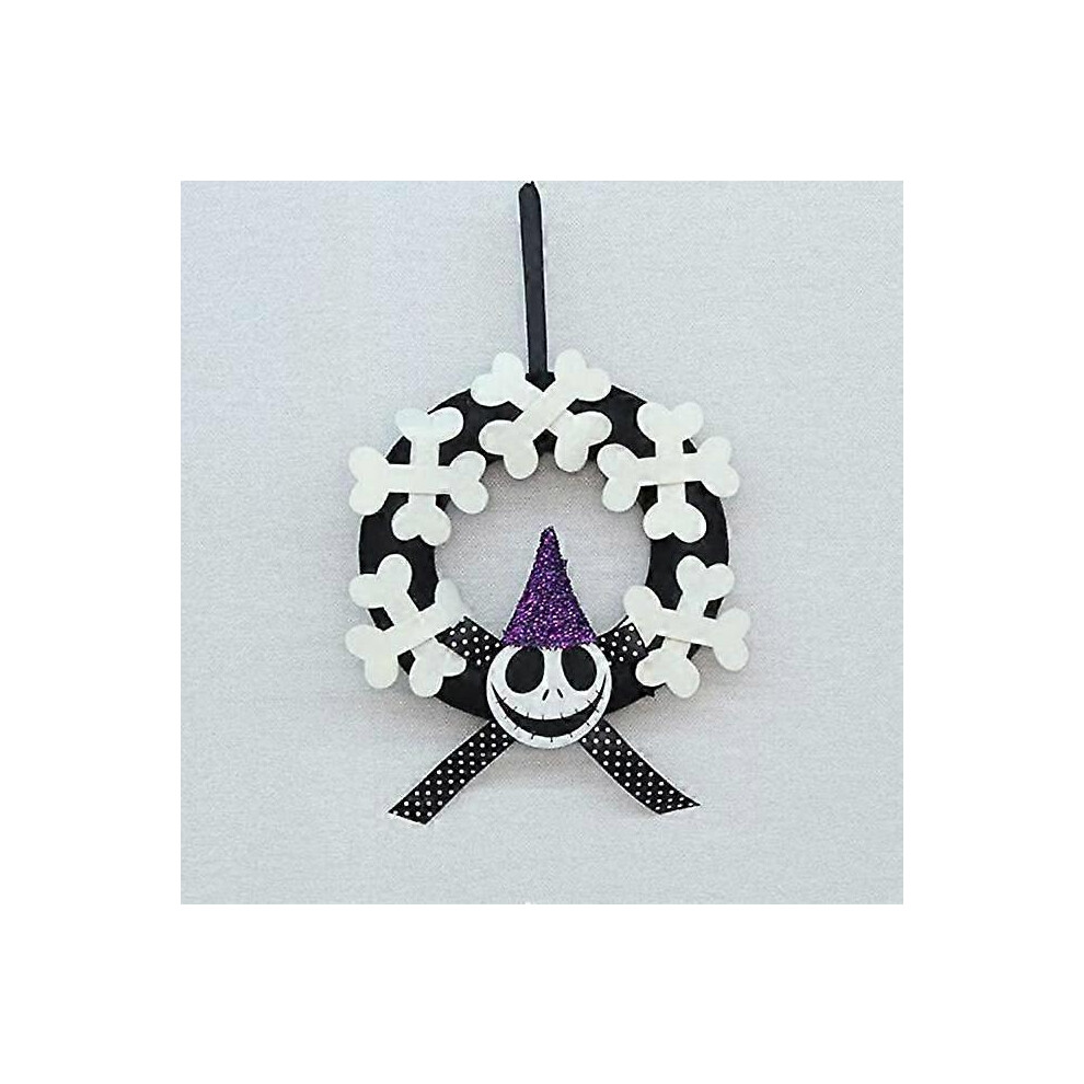 (As show, One size) Halloween wreath halloween decoration Horror ball halloween decoration Front door window Hanging decoration Wreath Halloween ghost