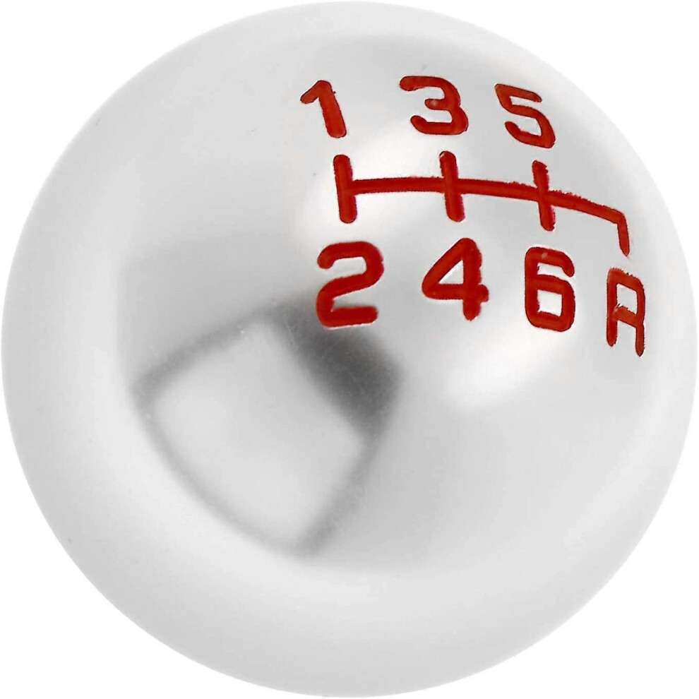 (As show, One size) 6 Speed Round Aluminum Ball MT Manual Gear Shift Knob M10X1.5 Compatible with Civic City FD2 FN2 EP3 TYPE R DC2 DC5 AP1 AP2 S2000