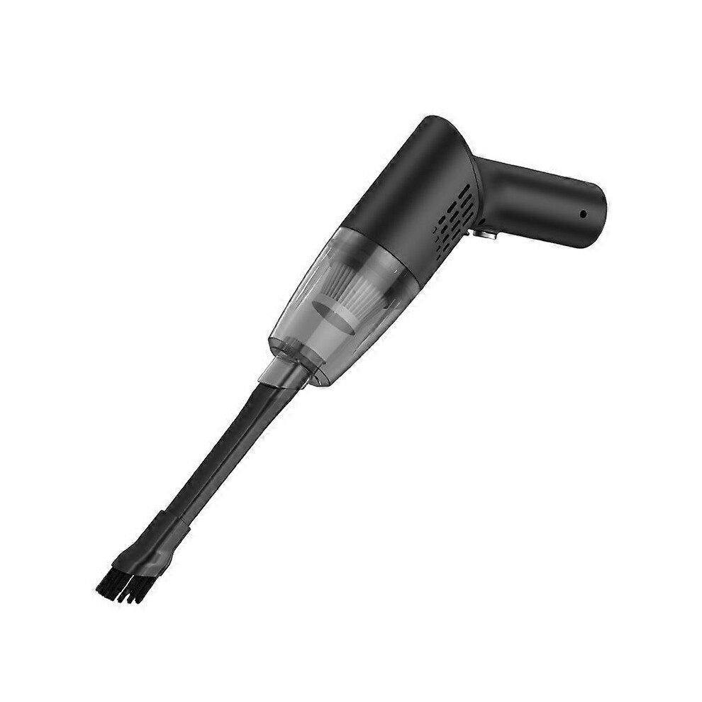 (As show, One size) Cordless Handheld Vacuum Cleaner, Powerful Suction, USB Rechargeable Vacuum Cleaner, Mini Wet and Dry Vacuum Cleaner Black