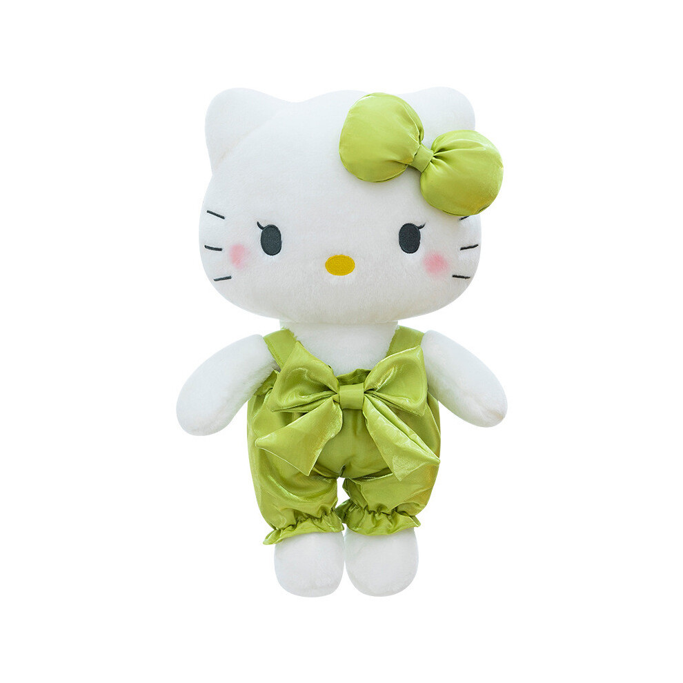 (Green Cat,60Cm)Sanrio Bowknet Overall Hello Kitty Peluche Animal Juguetes Almohada Para Regalo CumpleañOs-image
