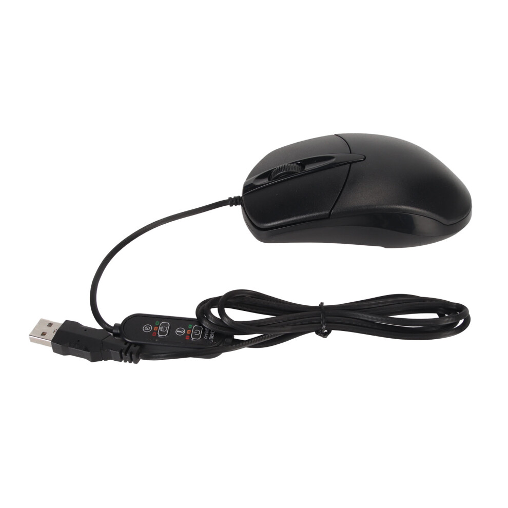 Heated Mouse Temperature Adjustable Timing 1600Dpi Usb Plug In Heat Buttons For Office Laptops 8161318865346