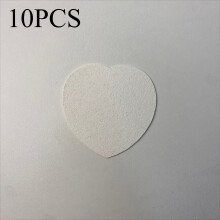 (Heart-shaped) 10pcs DIY 3D Foam Texture Art Paper - Cute Orange Character Design, Heart, Square & Round Shapes for Crafts, Office, Home Activities