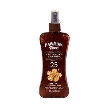 Hawaiian Tropic Protective Tanning Oil Spray Sunscreen SPF 25  8oz | Tanning Sunscreen  Tanning Oil with SPF  Moisturizing Body Oil  Hawaiian Tropic O