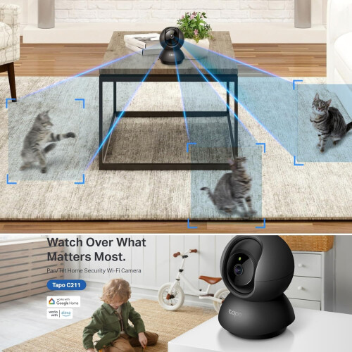 Tapo C211 2K Indoor Security Camera with AI Detection and Night Vision 2