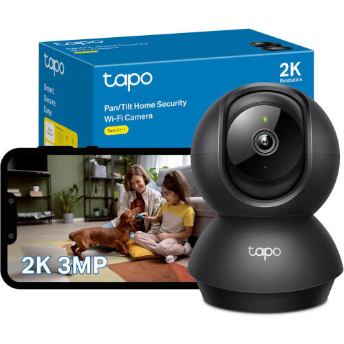 Tapo C211 2K Indoor Security Camera with AI Detection and Night Vision