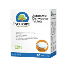 If You Care Compresse per Lavastoviglie 40 Pezzi - Potente, Vegetale, Biodegradabile, Detersivo Naturale