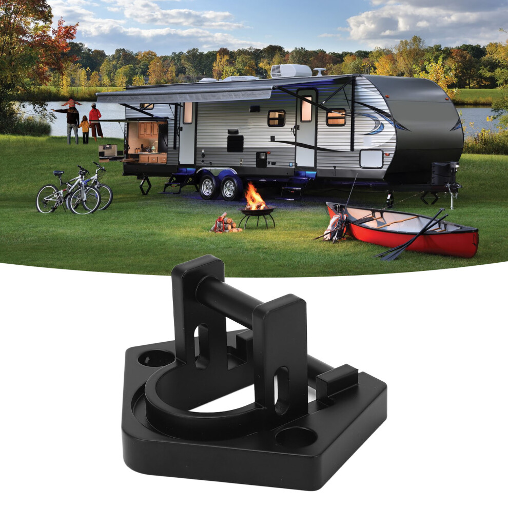 Rv Awning Base 3825.Rv.032922 Solid Aluminum Bottom Foot For Sunchaser Ii Heavy Duty End Plug Rounded Hardware Black 4991318911385
