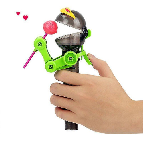 (As show, One size) Funny Lollipop Robot Holder2pcs,black) 1