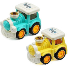 (As show, One size) Gojoy 2pcs Powered Toy Trains For Toddlers 9 -36 Monthes,push And Go Trains