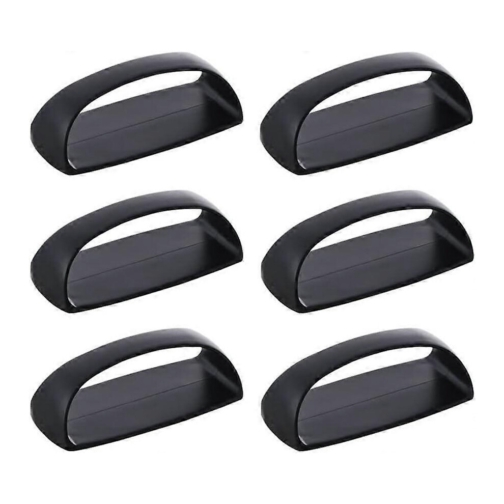 (As Show, One Size) 6 Pack Self-Stick Instant Cabinet Handle Pulls Drawer Pull Helper With Adhesive Sliding Door Handle Stick On Handle 6Pcs/Set (Blac 4633503777924