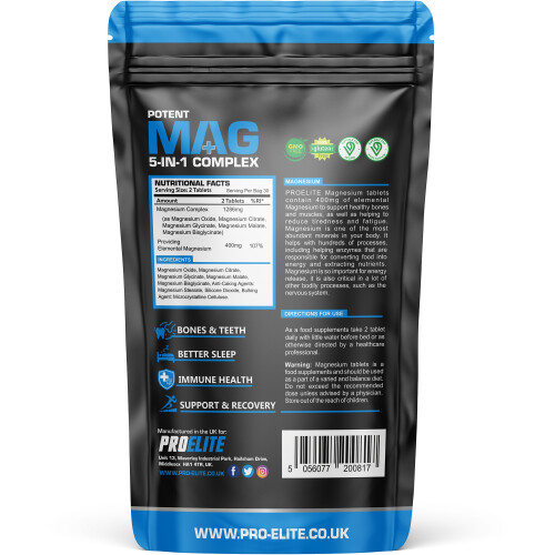 (360 Vegan Tablets) Magnesium Glycinate 5-in-1 Complex High Strength 2