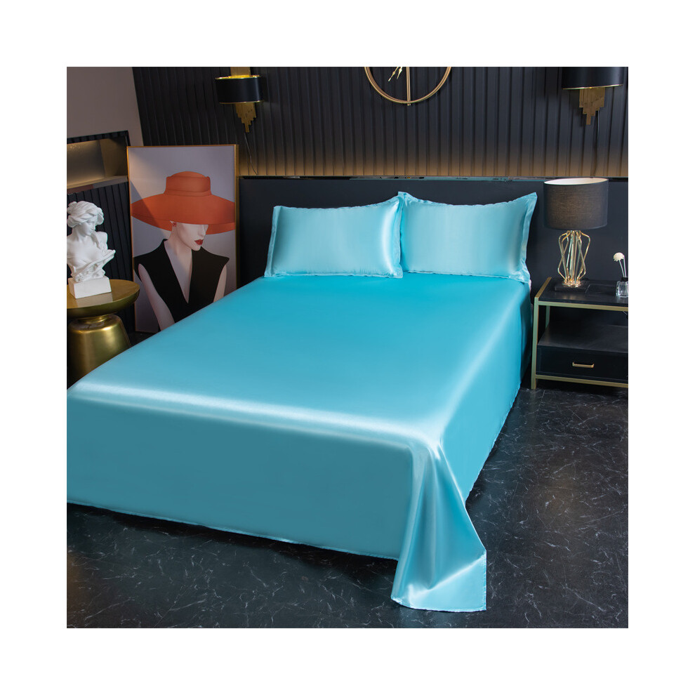 Summer Ice Silk Bed Sheet Single Piece 230x250cm-image-OPC-PHTD89X-NEW