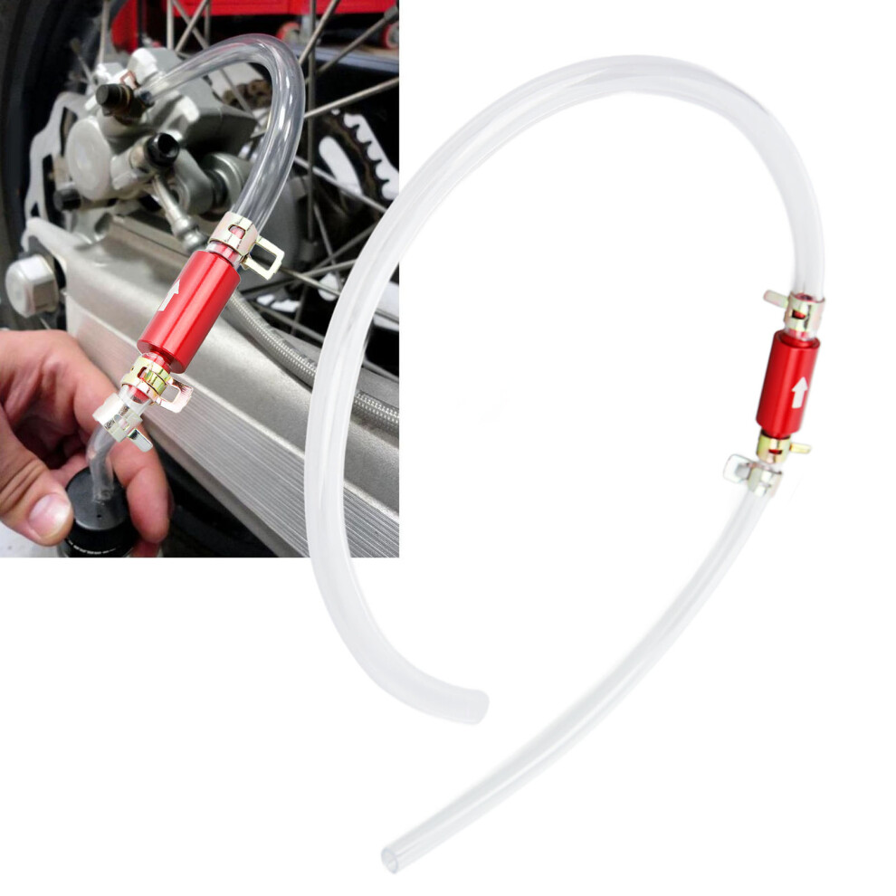 1Pair Brake Bleeder Hose 6Mm Durable Reliable Long Lasting One Way Check Valve Tube Bleeding Tool Kit Universal For Motorcycle Car 8191318930744