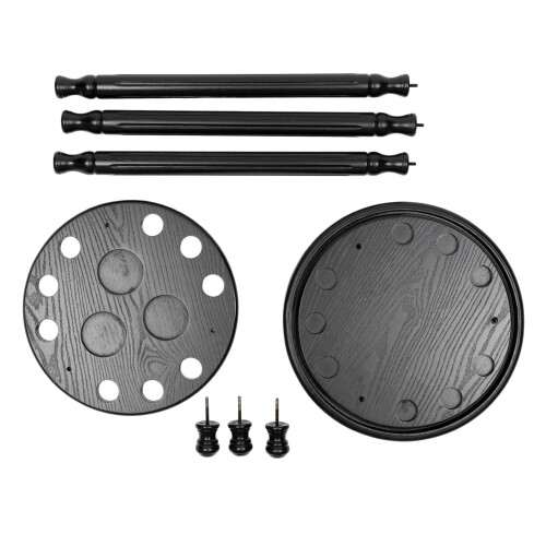 9 Pool Stick Holder, Wood Billiard Cue Rack 2