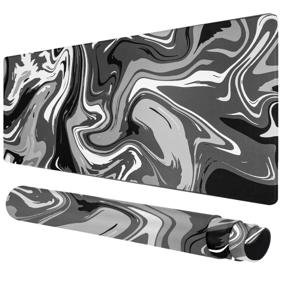 Mouse Pad For Desk - Extended 80X40cm Gaming Mouse Pad With Stitched Edges Desk Keyboard Mat No Slip Base For Home Office Computer(31.5X15.8inch) 731996458185