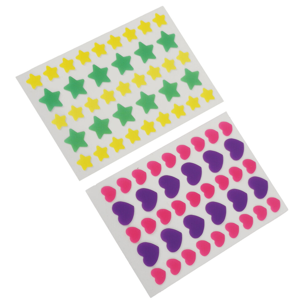 156pcs Hydrocolloid Pimple Healing Patches Heart Star Shaped Prevent Inflammation Pimple Cover Stickers