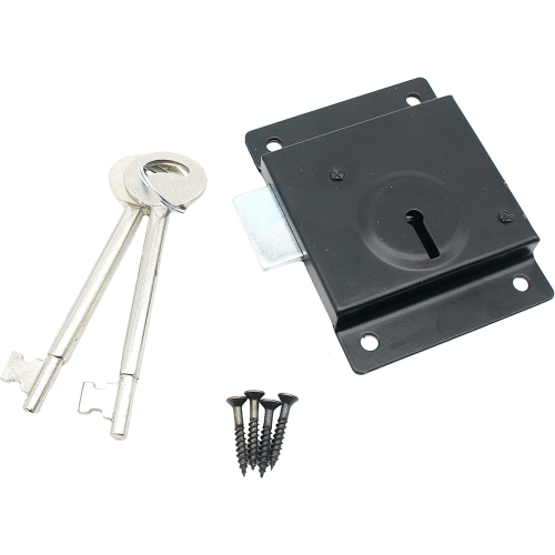 Press Lock Shed Gate Door Deadlock Security 75mm Face Fixing