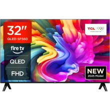 TCL 32 Inch Full HD Smart QLED Direct LED 32SF560-UK with Fire TV, Voice Remote with Alexa