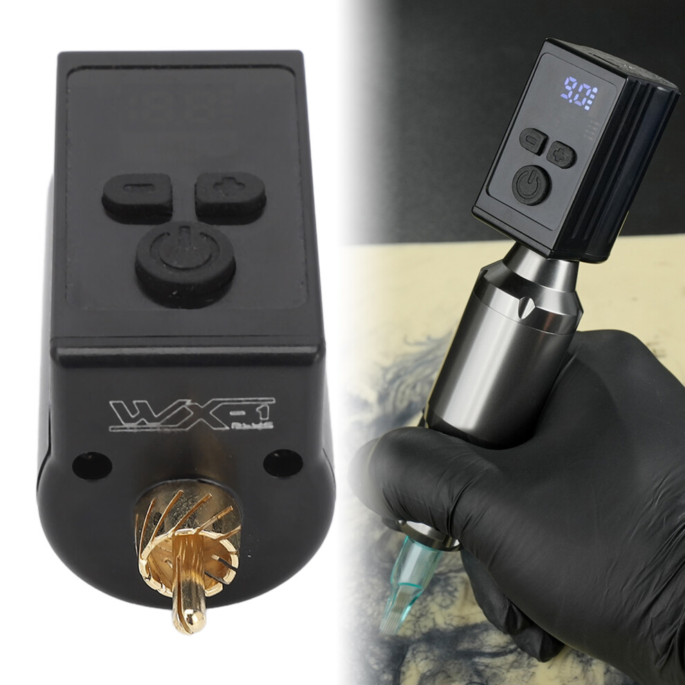 Wireless Tattoo Power Supply RCA Interface 1450mAh Dual Switch Tattoo Machine Pen Battery