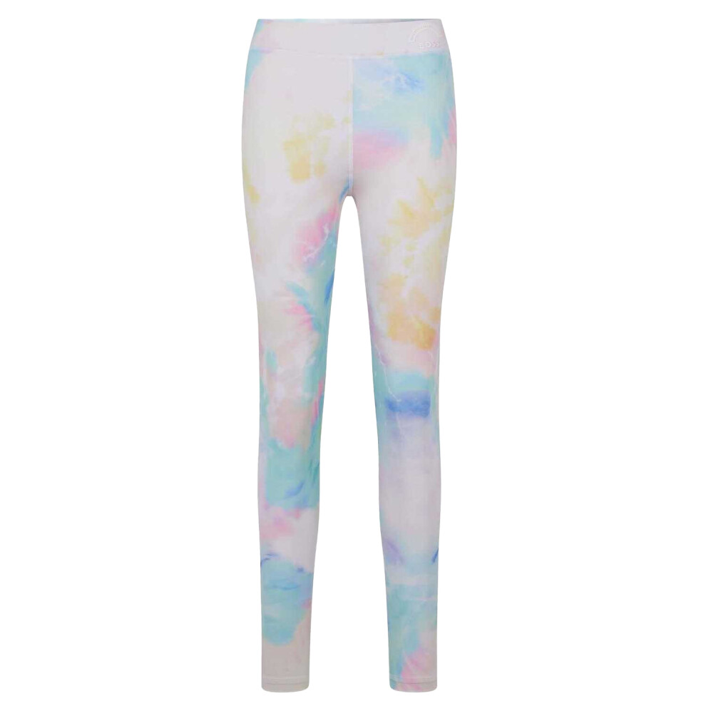 (8 UK, White/Multicoloured) Boss Womens/Ladies C Ellide Leggings