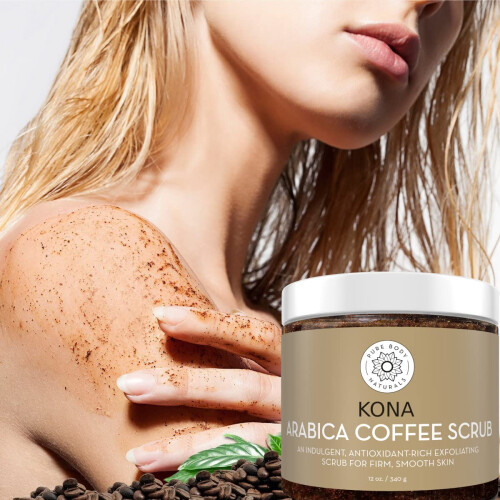 Pure Body Naturals Αραβικός Καφές Scrub Σώματος - Με Καφεΐνη για Κυτταρίτιδα & Ραβδώσεις 2