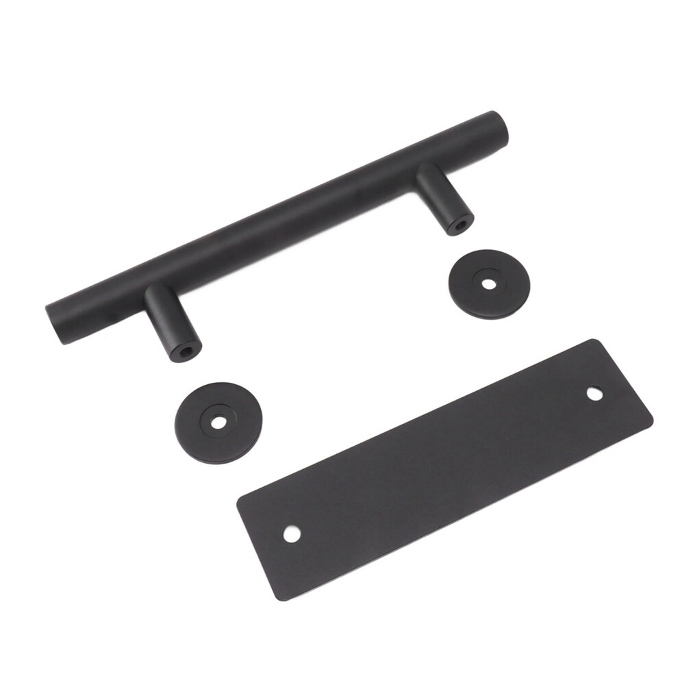 Sliding Barn Door Handle Black Carbon Steel Barn Door Handle For Cabinets Wardrobes 8711319027627