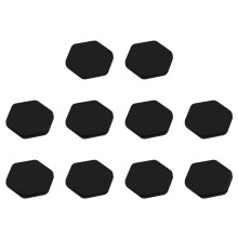 10pcs Tennis Racket Vibration Dampeners Soft Silicon Racket Shock Absorbers for Women Men Gift Black