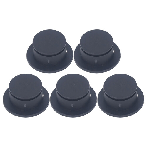 5pcs Surf Leash Plug Replacement Round Board Cup Plug for Surfboard Longboard Black 2