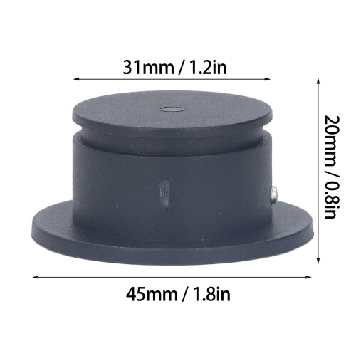5pcs Surf Leash Plug Replacement Round Board Cup Plug for Surfboard Longboard Black 1