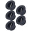 5pcs Surf Leash Plug Replacement Round Board Cup Plug for Surfboard Longboard Black 13