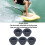 5pcs Surf Leash Plug Replacement Round Board Cup Plug for Surfboard Longboard Black 5