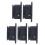 5pcs Surf Leash Plug Replacement Round Board Cup Plug for Surfboard Longboard Black 12